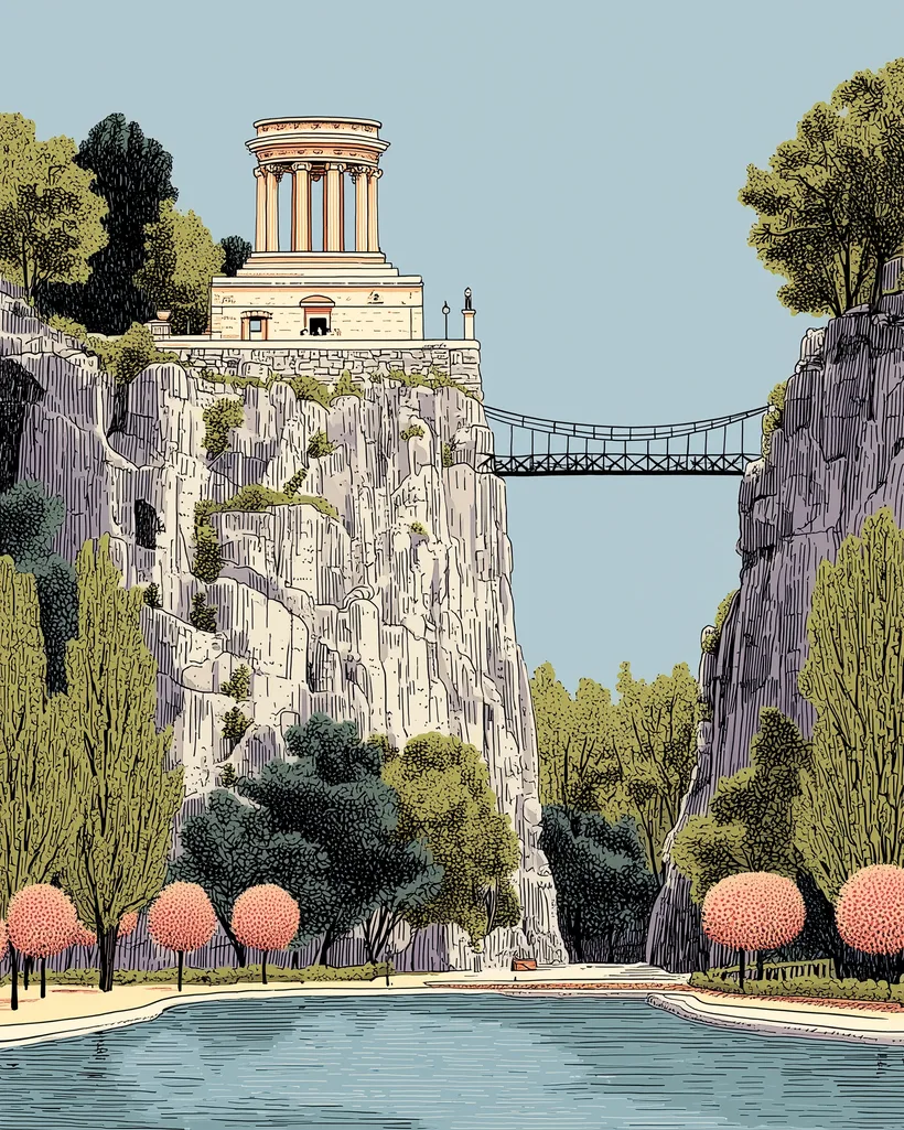 The temple at Buttes-Chaumont