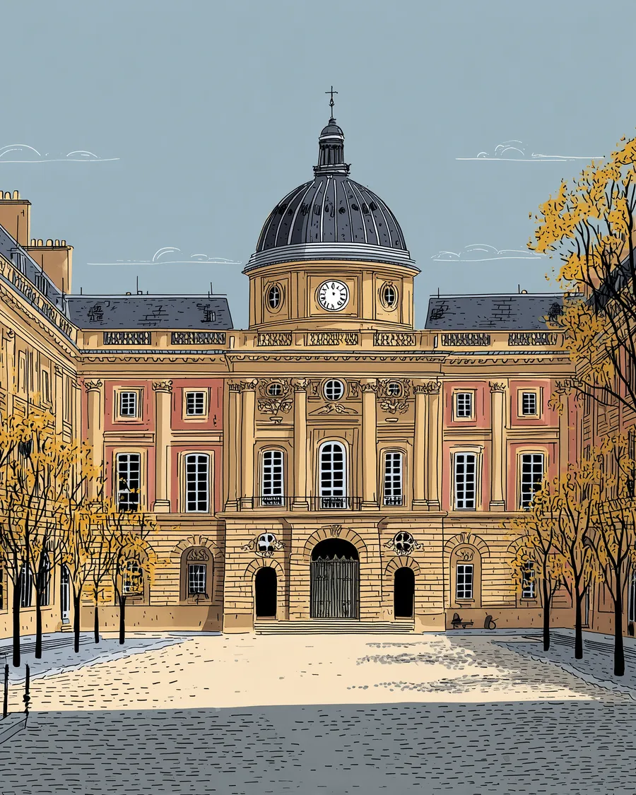 A quiet domed courtyard